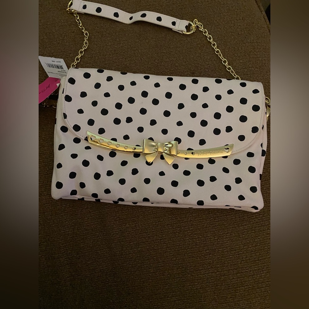 Betsy Johnson purse NWT serenity dots